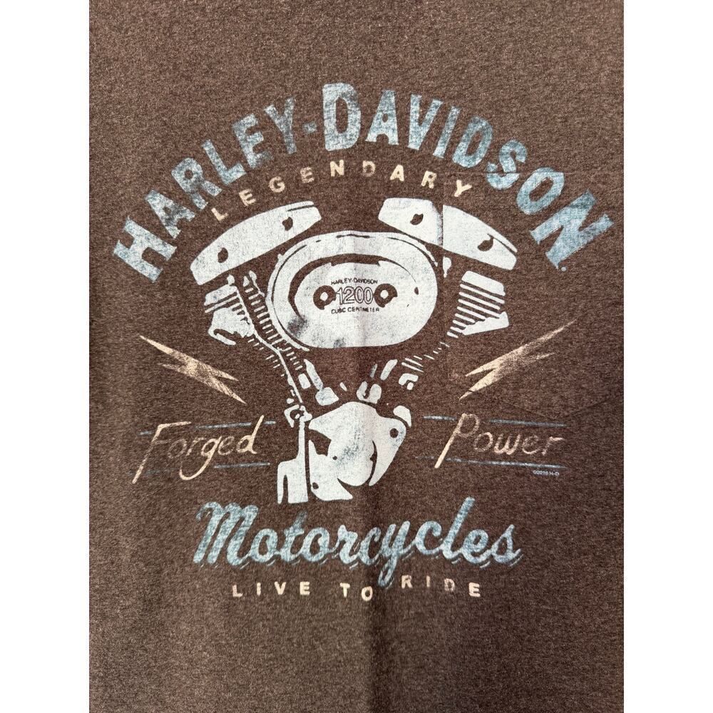Harley Davidson T Shirt Cherokee North Carolina 2016 Biker Gray Mens L‎ - Picture 2 of 7